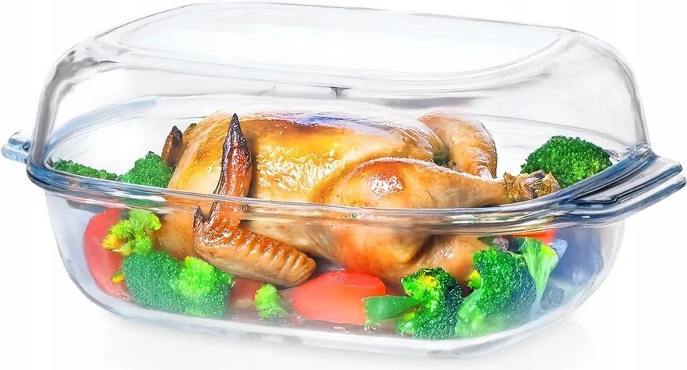 Hőálló üveg sütőedény Sütőforma 5,7L