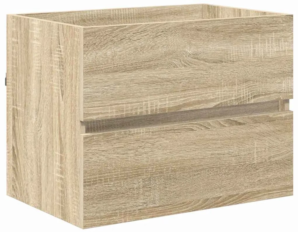 vidaXL Fürdőszoba bútor szett fiókkal tárolóval Sonoma tölgy Faanyag