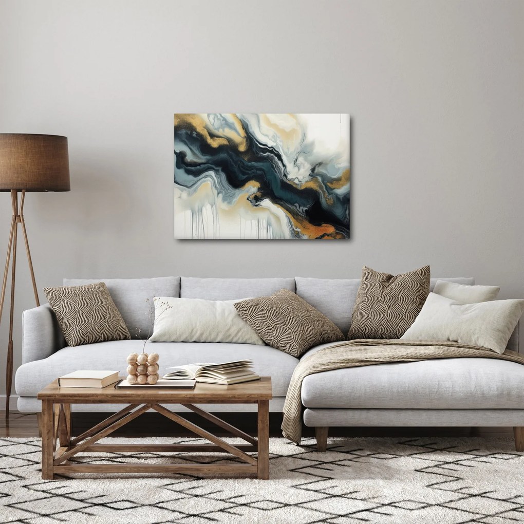 Kép - Márványozott rajz (70x50 cm)