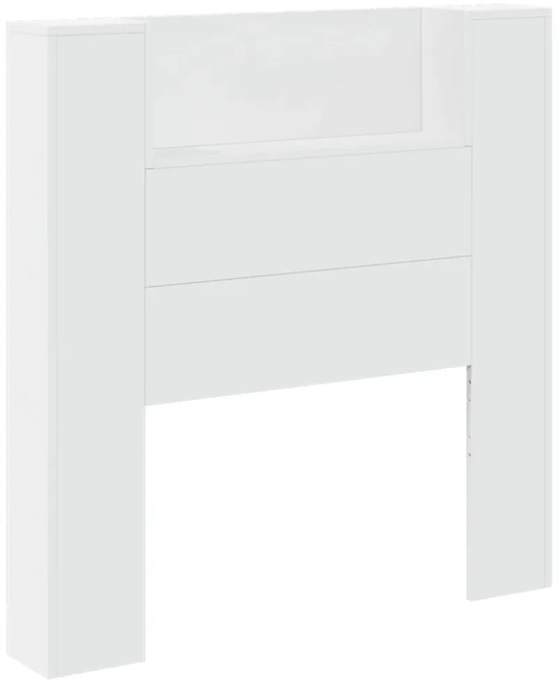 fehér áthidalószekrény LED-világítással 100 x 16,5 x 103,5 cm