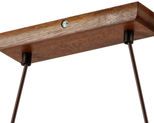 AIDA kábeles csillár 2xE27/60W/230V Ø35 cm tölgy/dió