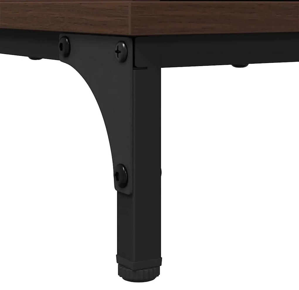 Éjjeliszekrények 2 pcs barna tölgy 49 x 36 x 61 cm Faanyag