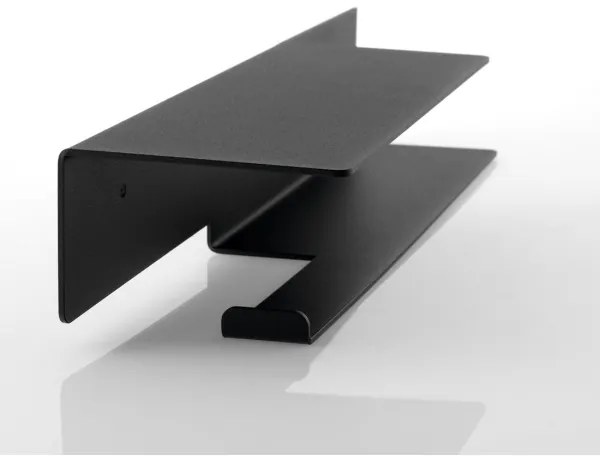 Sapho - WC-papírtartó polccal 9,5x35 cm matt fekete