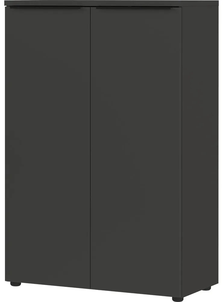 Antracitszürke szekrény 81x120 cm Mailand – Germania