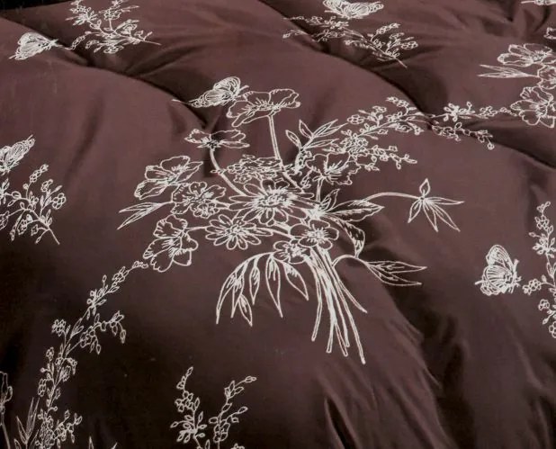 Pamut ágynemű Homa ODETA CHESTNUT 7 részes 140X200 cm