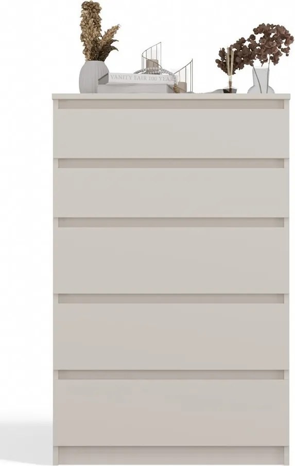 M5 fiókos szekrény, 70x109,5x40 cm, kasmír