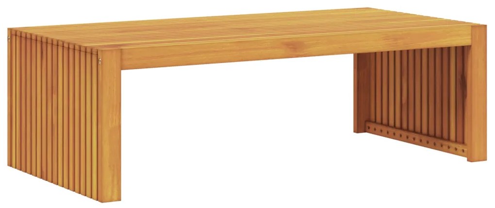 Kerti Kávéasztal 110x55x35 cm Tömör Fa Akác