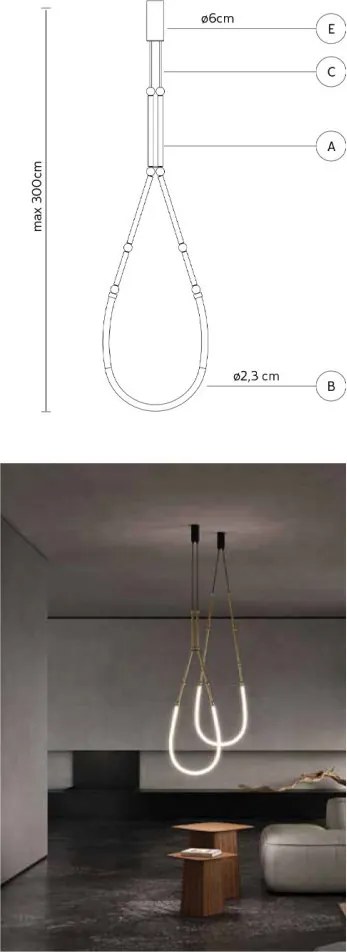KARMAN SE293ANEXT Modern Led Függesztett Lámpa LED IP67
