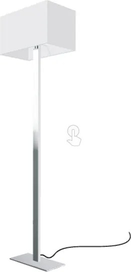 RENDL PLAZA stojanová bílá chrom 230V LED E27 15W