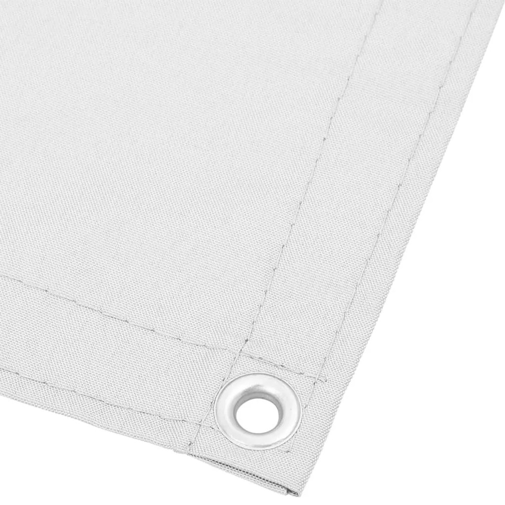 fehér 100% oxford poliészter erkélyparaván 75 x 1000 cm