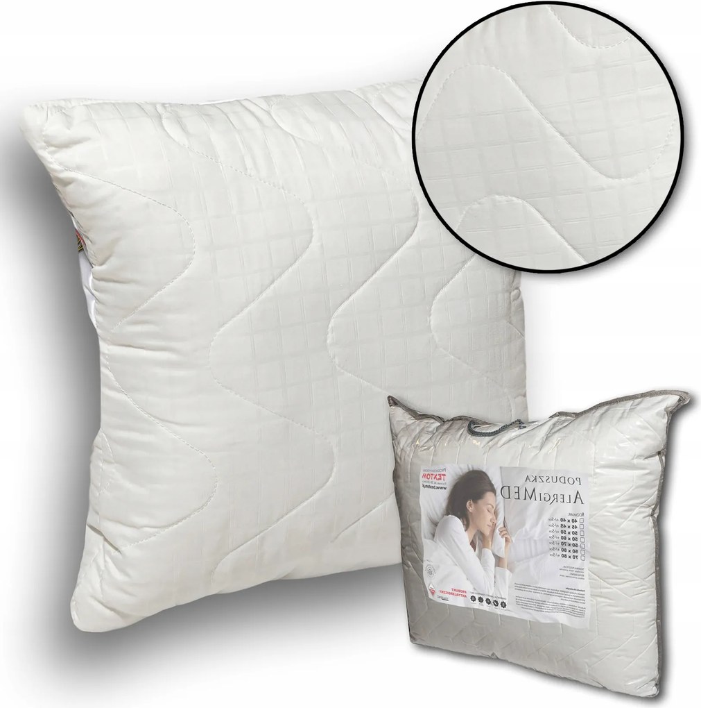 Ecru Vastag Antiallergén Alvópárna Egész Éves Cipzárral 70x80cm