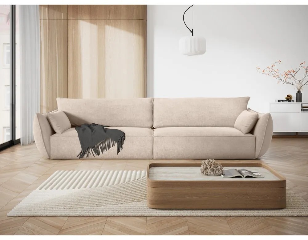 Bézs kanapé 248 cm Vanda – Mazzini Sofas