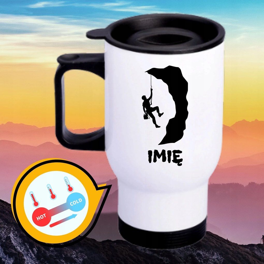 Bögre Fehér Thermo Vicces Ajándék A Neved