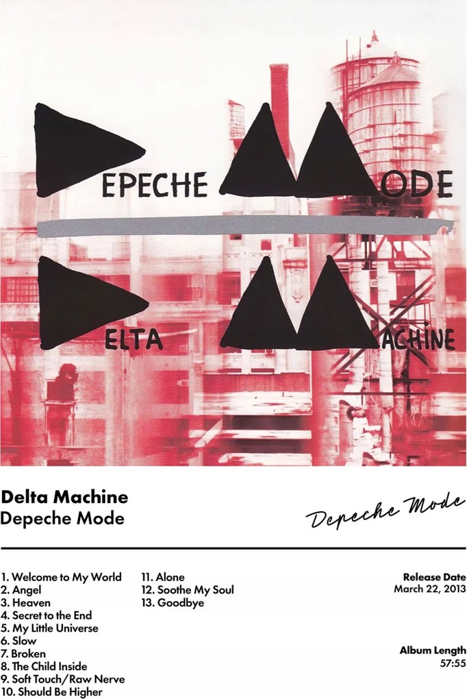 Poszter Depeche Mode Delta Machine Album Cover Borító