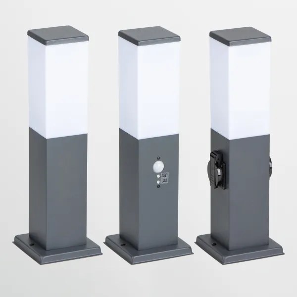 Brilagi - NOVA kültéri lámpa érzékelővel 1xE27/15W/230V 40 cm IP44 antracit