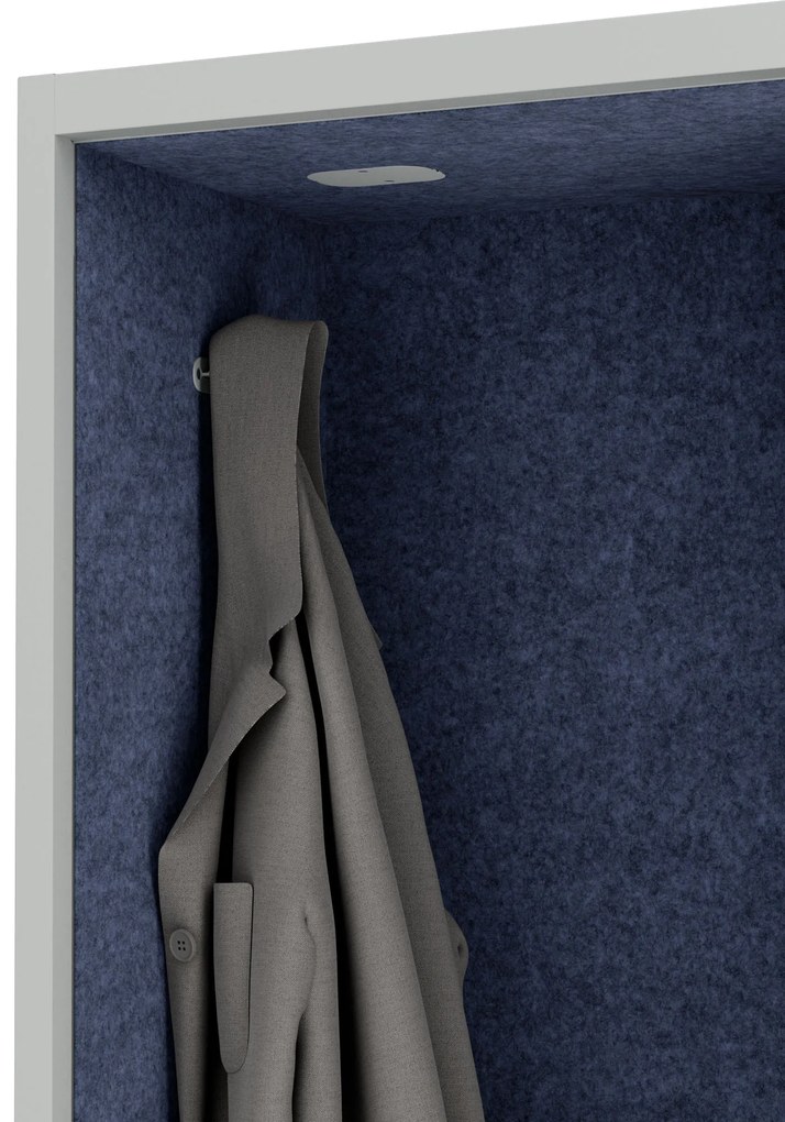 Sally 1150mm korpus Szary - siedzisko Granatowy