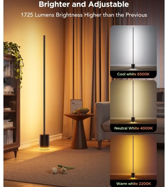 Govee - LED Állólámpa Smart MATTER LED RGBICWW Wi-Fi + + távirányító