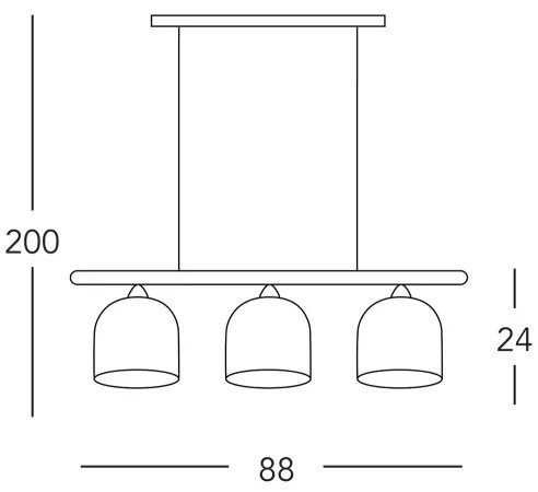 Kolarz A1352.83.Gr.100- Csillár zsinóron NONNA 3xE27/60W/230V szarvas tölgy/fehér/szürke