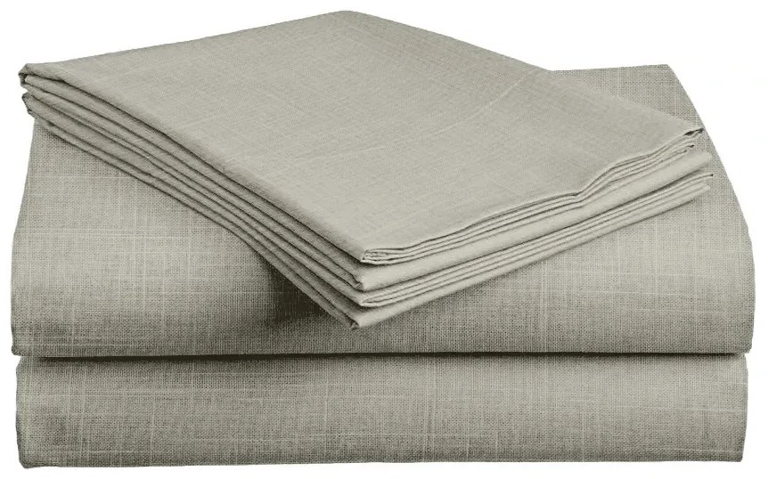 Pamut lepedő SLUB 140x240 cm szürke-zöld, 100% pamut Méret: 140 x 240 cm