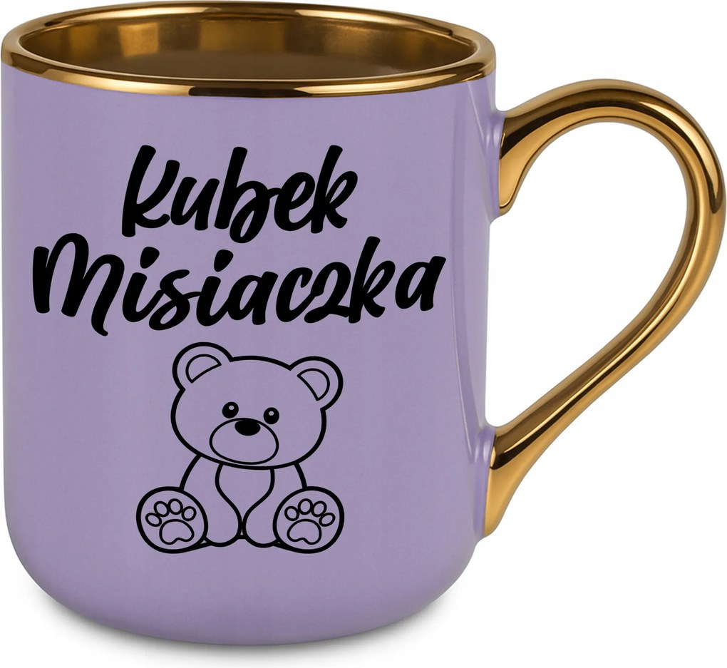 Bögre Elegáns Lila Ajándék Párnak Neki Maci Bögre