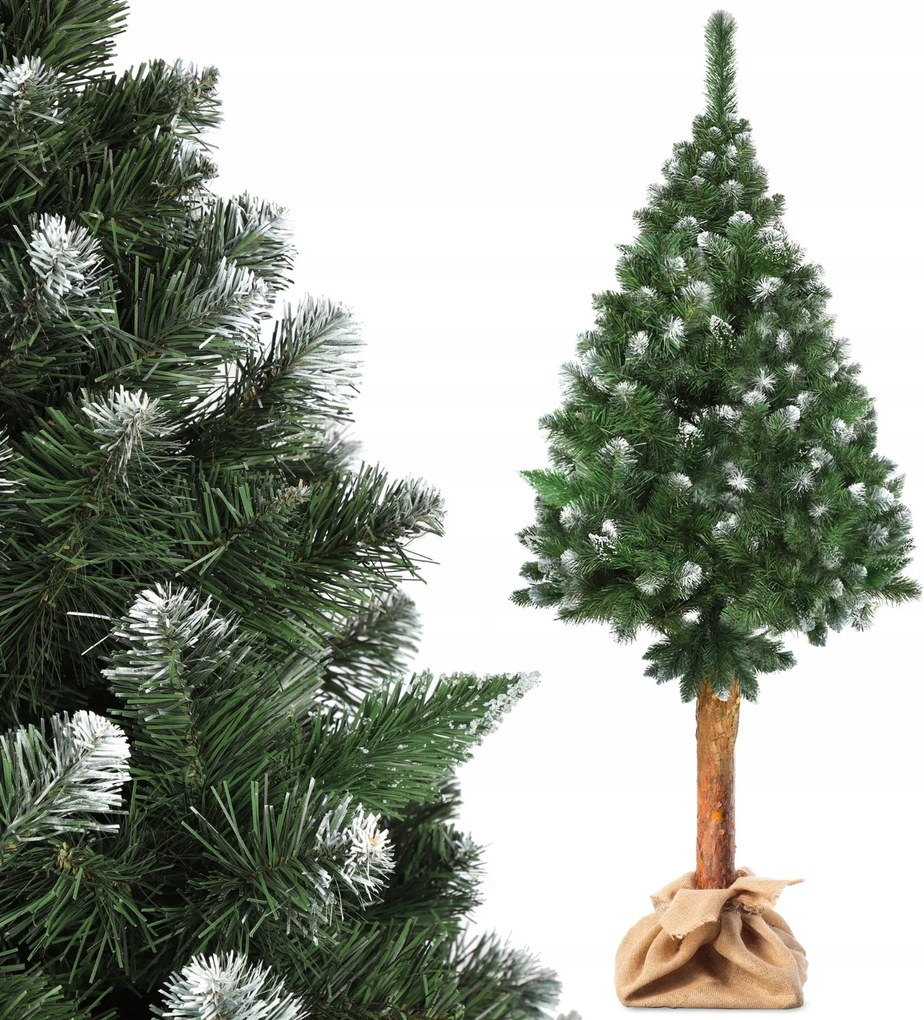 Karácsonyfa Műfenyő 220 cm Élő Gyémánt Fenyő Sűrű Stabil