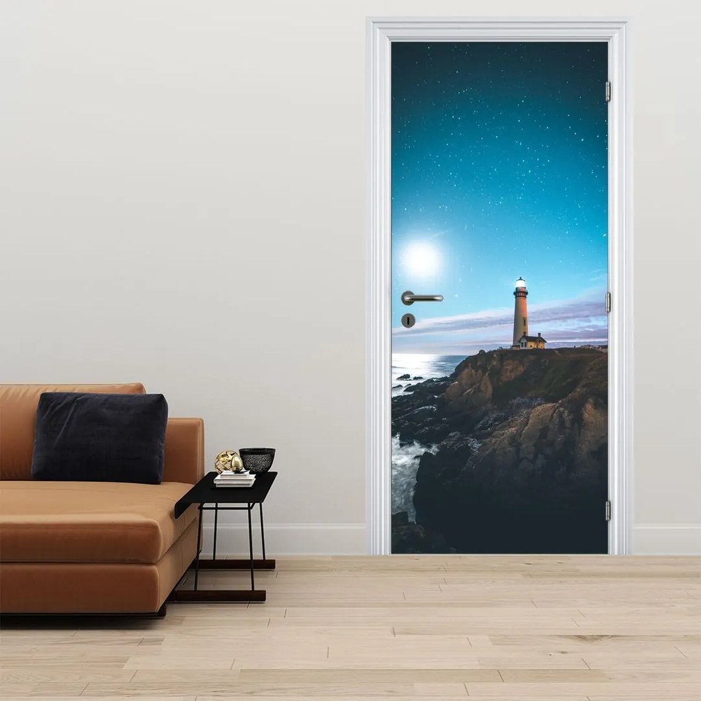 Fotótapéta ajtóra - Világítótorony (95x205cm)