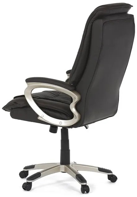 Barna Bőr Irodai Főnöki Szék, Hinta Mechanikával. KA-Y293 BR