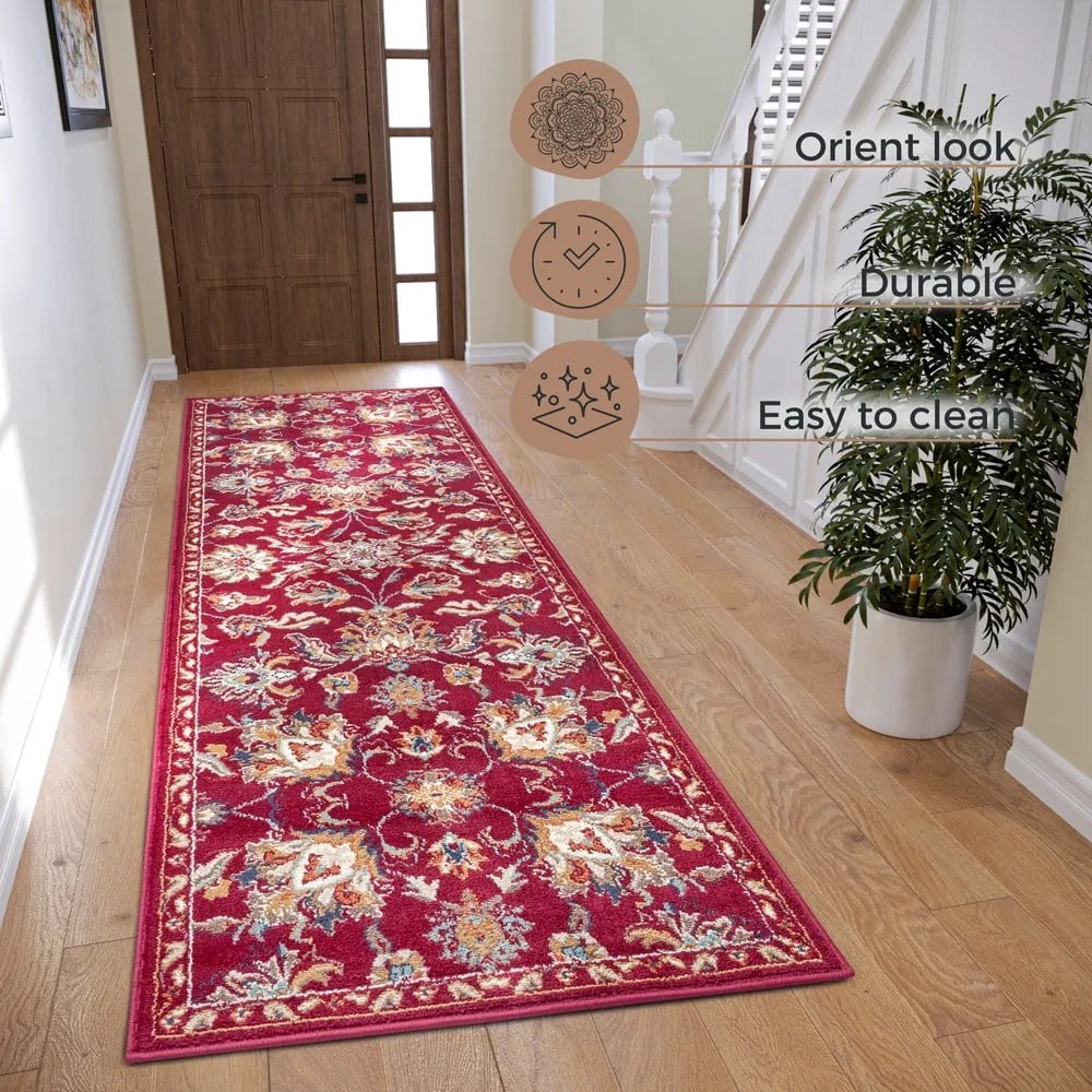 Piros futószőnyeg 80x240 cm Orient Caracci – Hanse Home