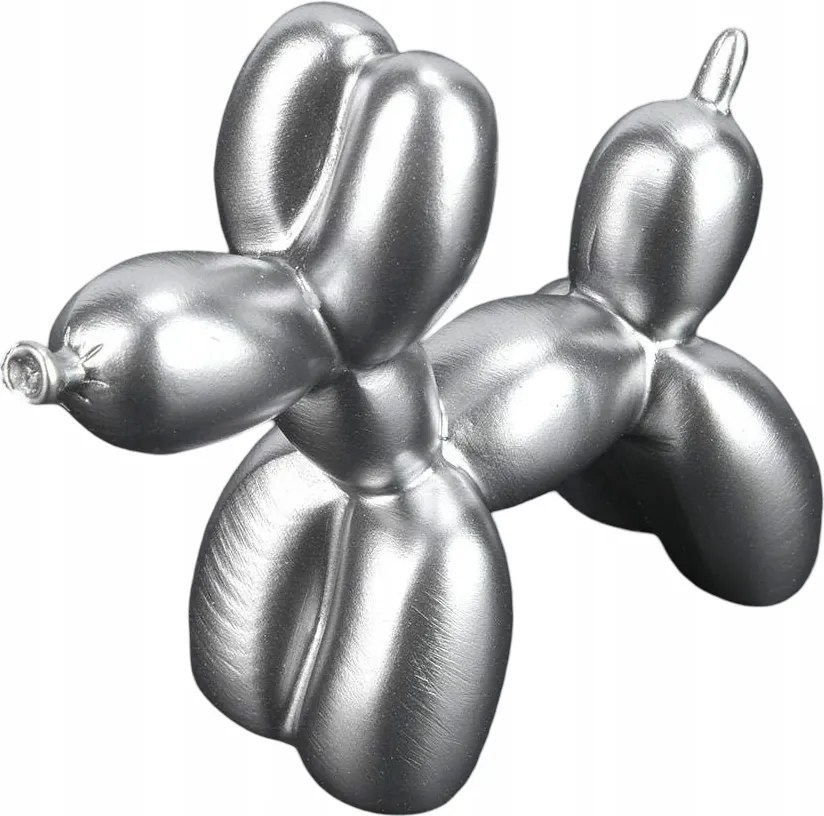 Heepdd Balonkutya figura, gyanta dekoráció, ezüst, 7,5x9 cm