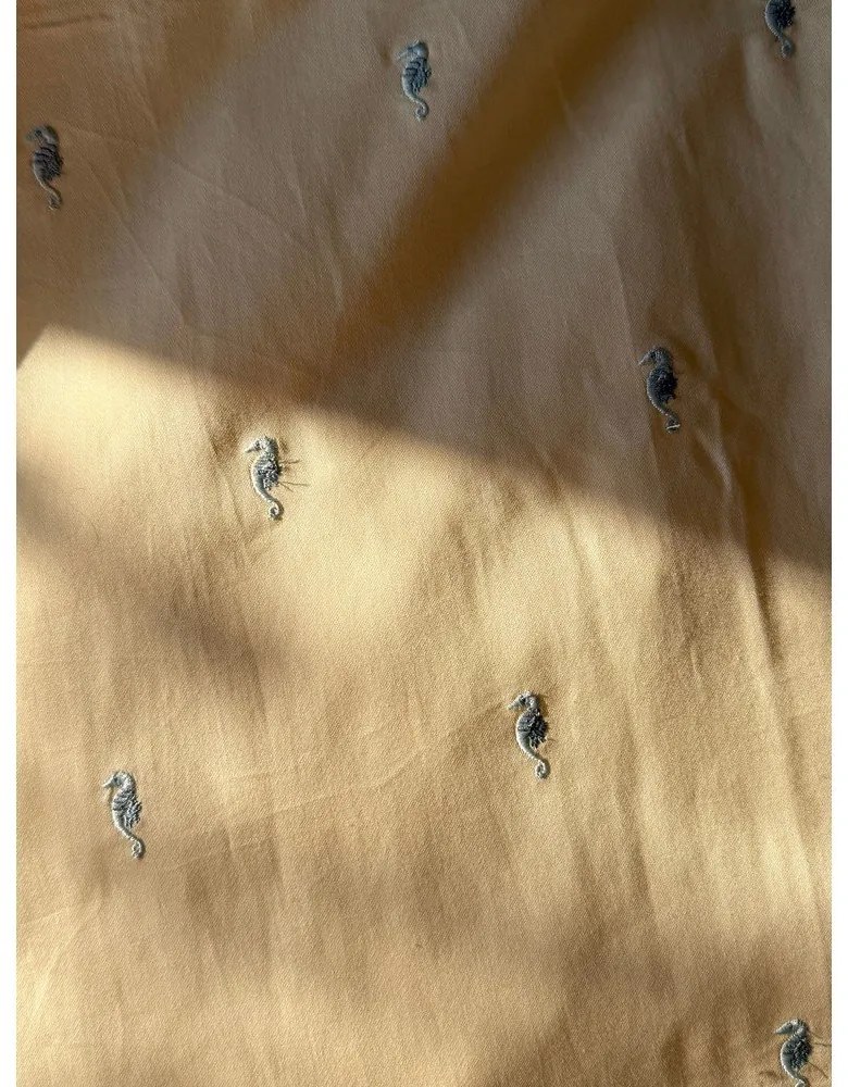 Világossárga bio pamut gyerek ágyneműhuzat babaágyhoz 70x100 cm Sea Garden – Cam Cam Copenhagen