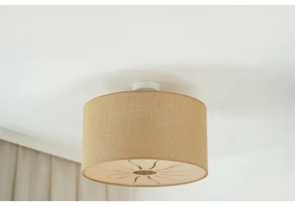 Brilagi - COUNTRY ROLLER mennyezeti lámpa 1xE27/15W/230V, 50 cm, bézs