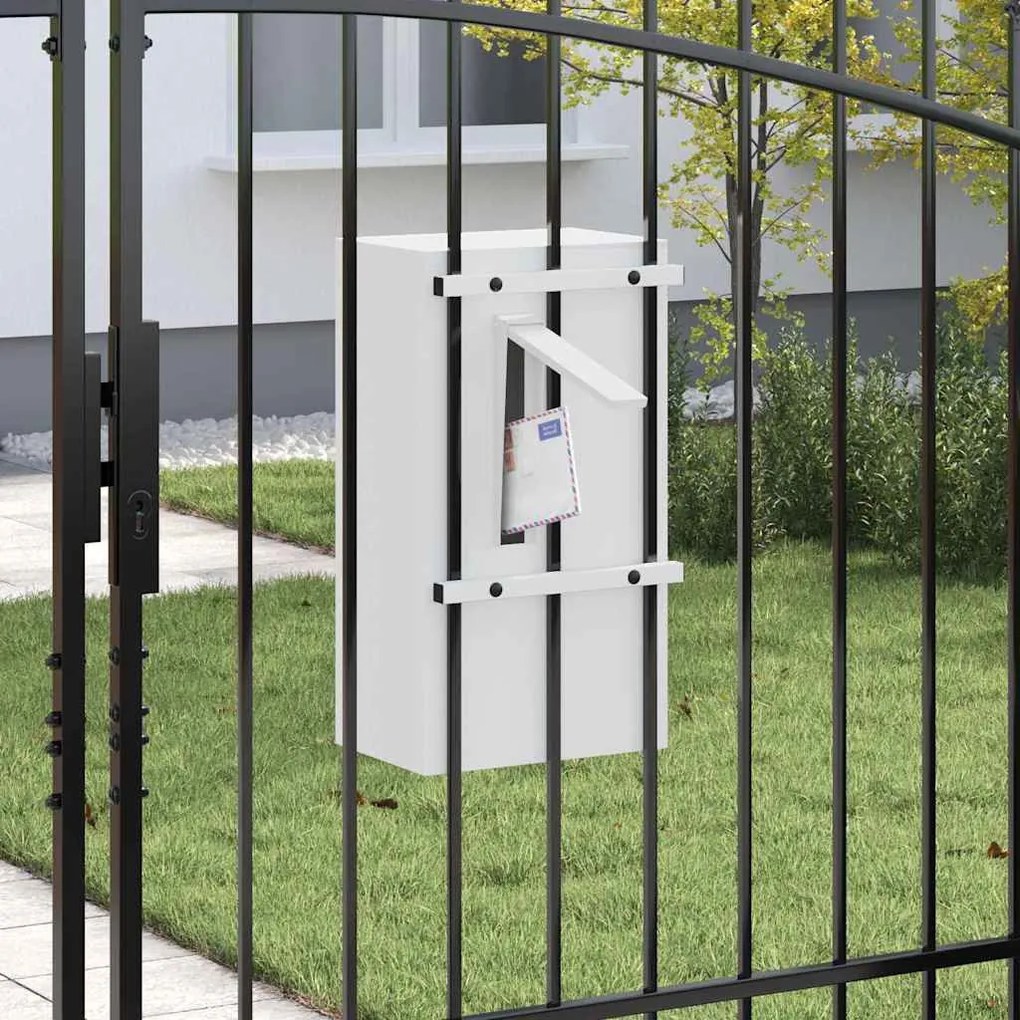 postaláda Fehér 30 x 23 x 55 cm Acél