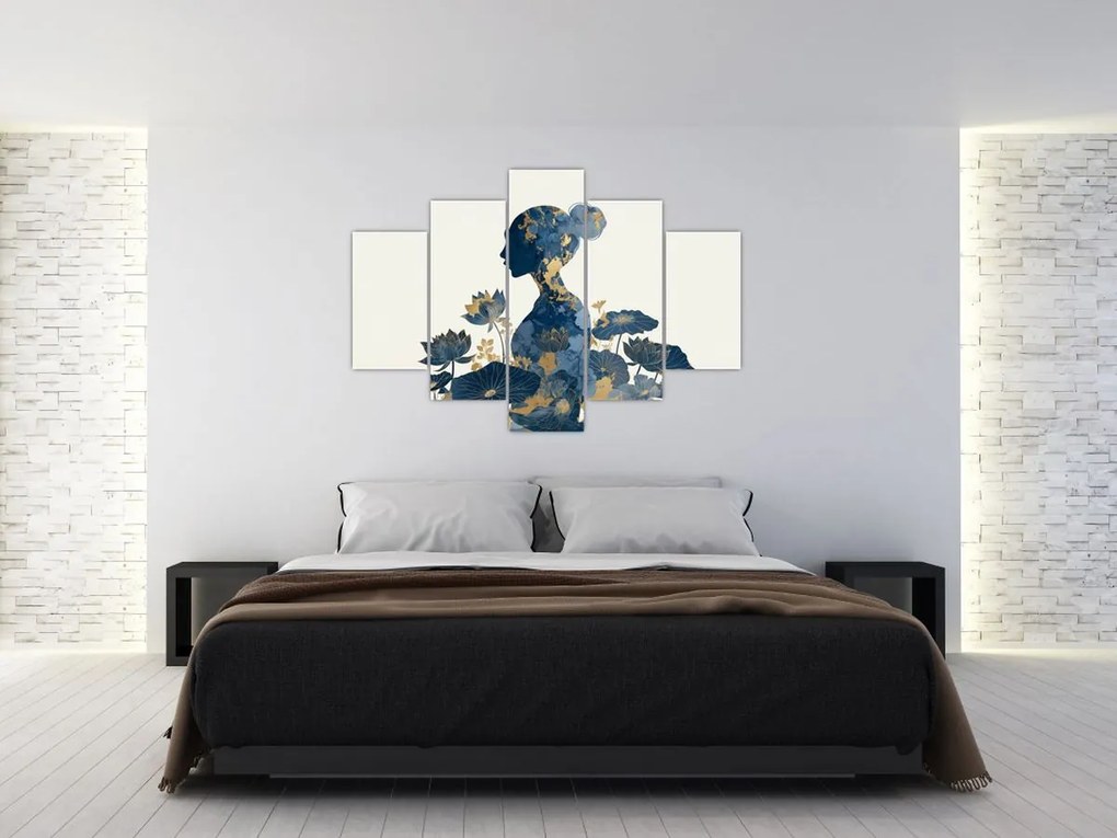 Kép - Márvány női profil (150x105 cm)