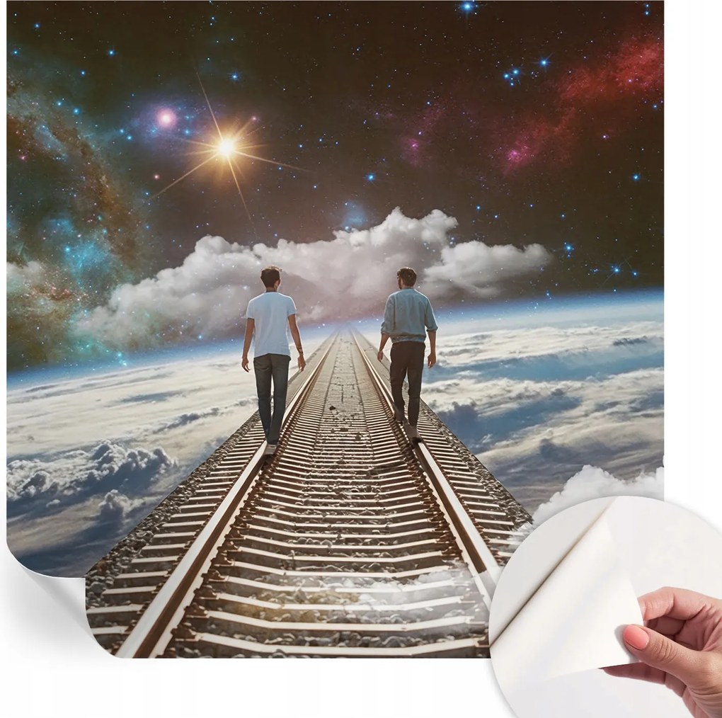 Öntapadós fotótapéta Falra 3D Loft Űrtúra 250x250 cm