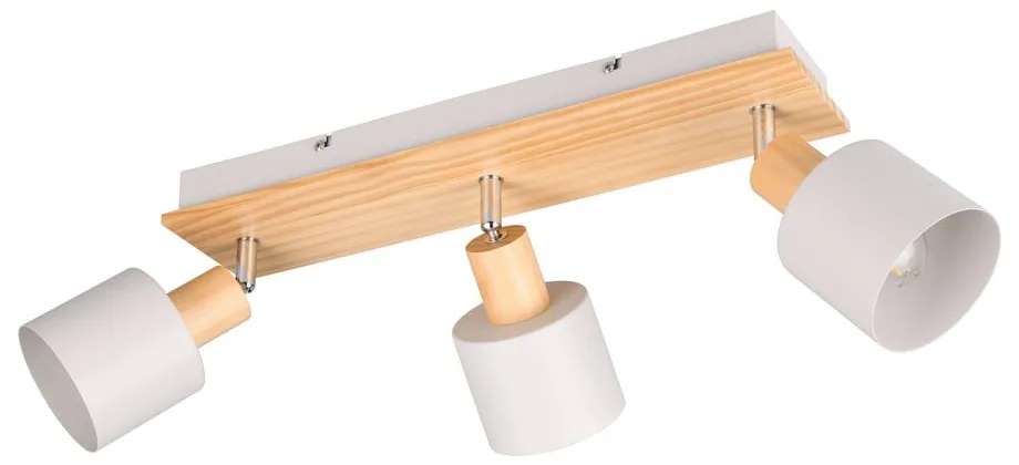 Fehér-natúr színű spotlámpa ø 9 cm Shanti – Trio