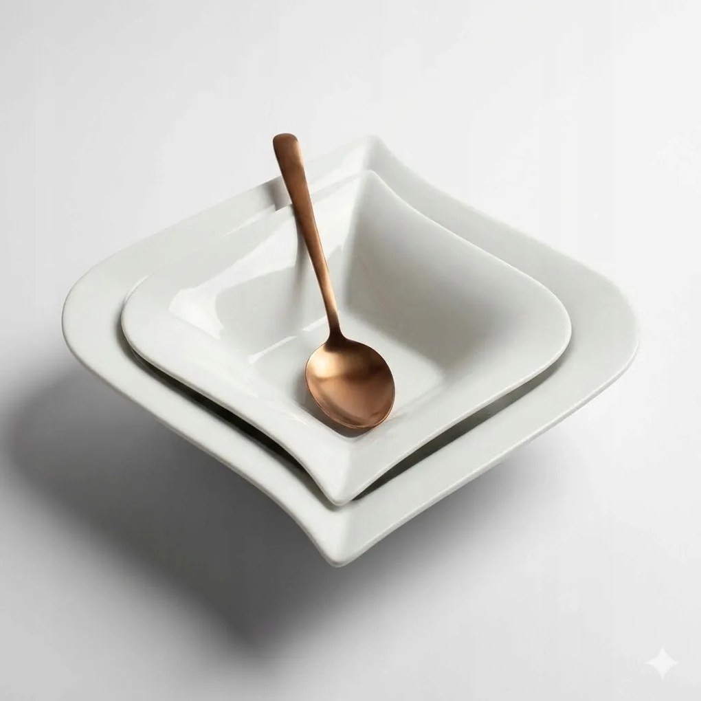 Saláta tálaló Porcelán fehér Lubiana Opera 14 cm 6db