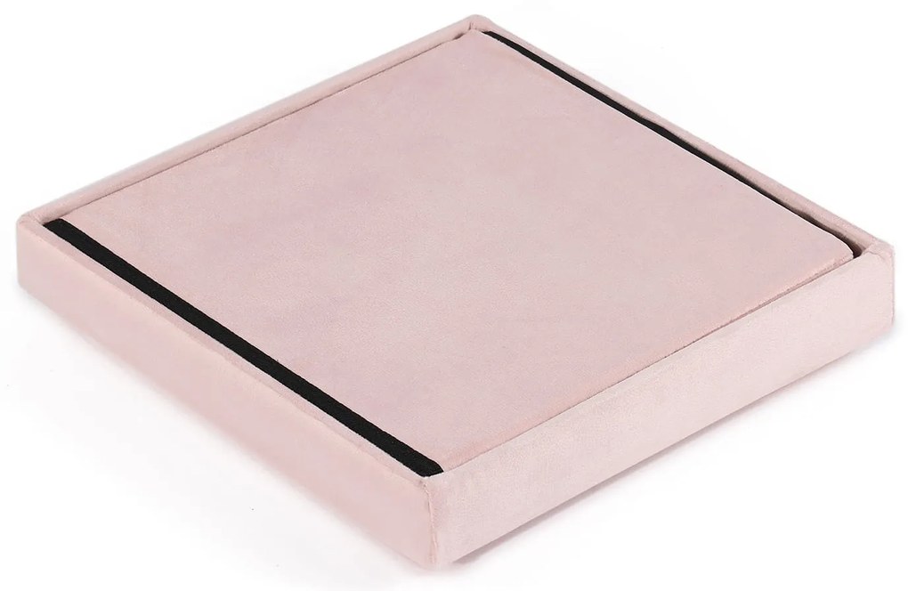 Rózsaszín összecsukható ülőke CUBEXO VELVET M