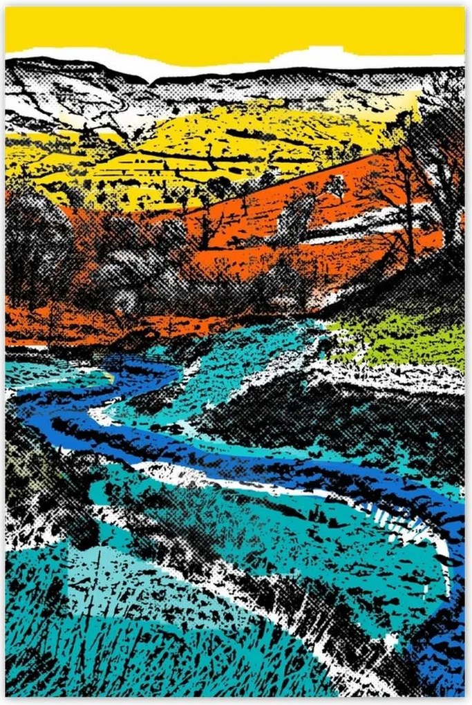 Poszterek 80x120 Hegyi táj Tájkép