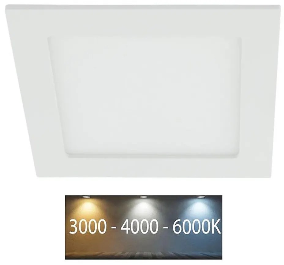 LED Fürdőszobai beépíthető lámpa LED/12W/230V 3000/4000/6000K IP44
