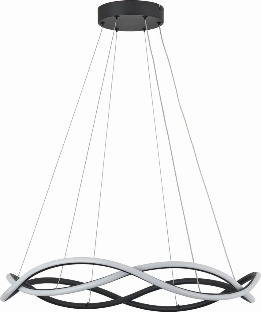 Függőlámpa Reality Amira led fekete gyönyörű modern