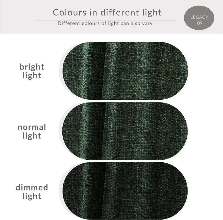 Sötétzöld zsenília kinyitható-tárolóhelyes sarokkanapé (bal oldali-heverő résszel) Leon – Maison de Rêve