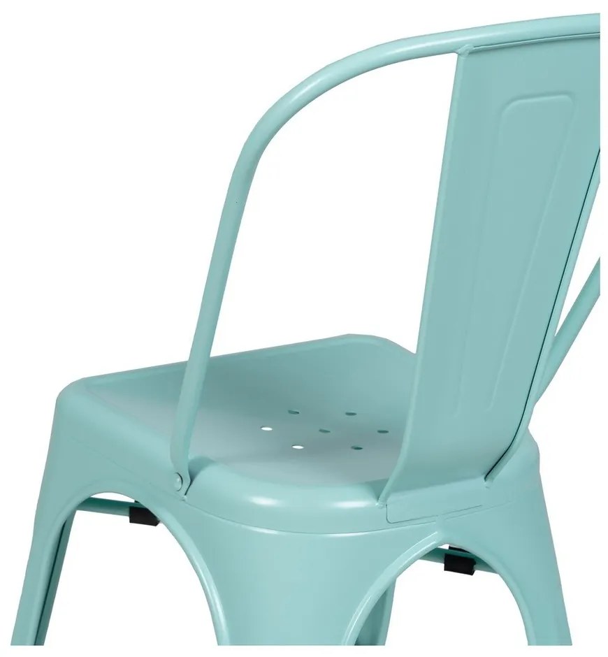 Türkiz fém étkezőszék szett 2 db-os – Ixia