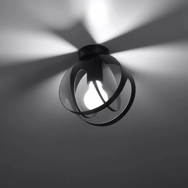 Sollux SL.1086 - Felületre szerelhető csillár TULOS 1xE27/60W/230V fekete