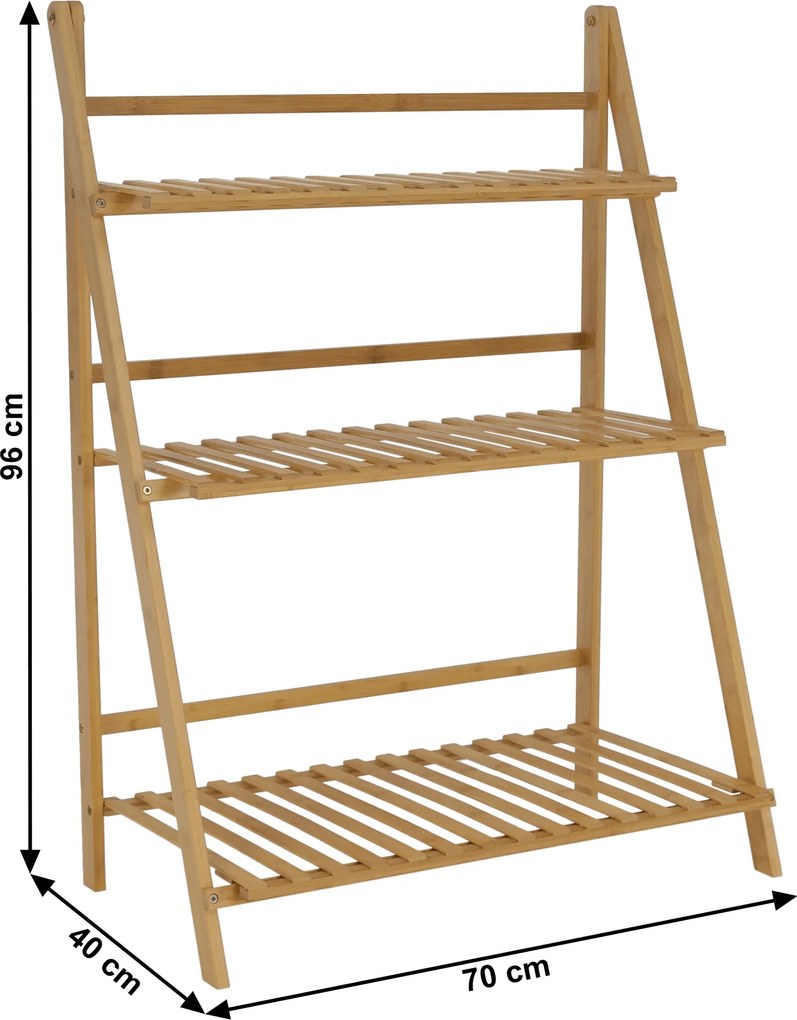 Összecsukható állvány, bambusz, NEPEL TYP 1 + ajándék