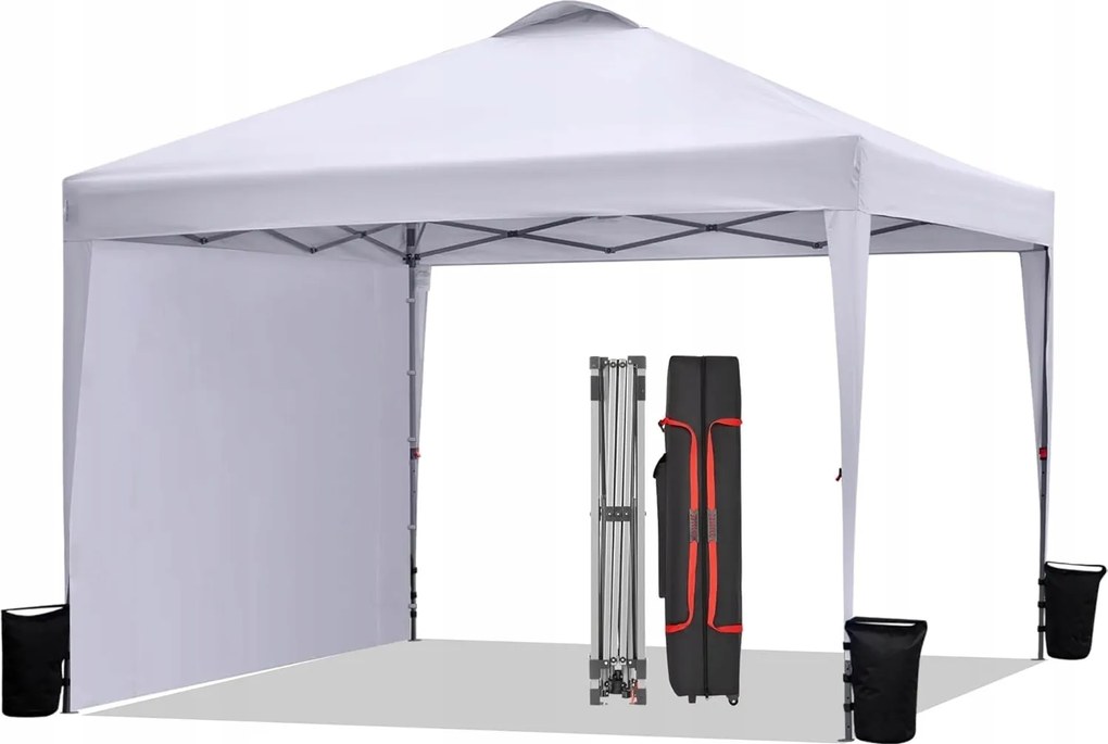 Pavilon Bontec 3x3m Upf vízálló állítható hordozható gurulós táskával