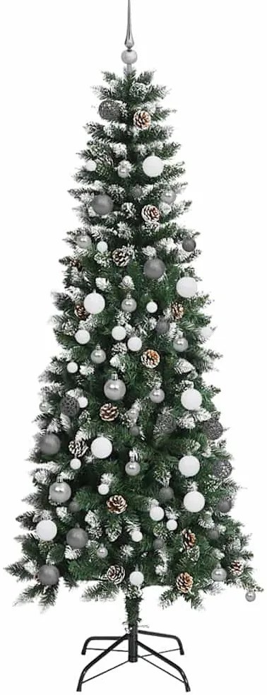 Mű karácsonyfa LED -es lámpákkal Zöld 210 cm PVC