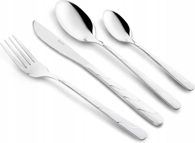 6 személyes Evőeszközkészlet Ezüst Rozsdamentes Acél Tadar Sono 24 db-os