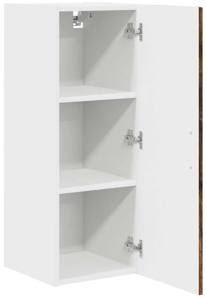 Fali konyhaszekrény 2 pcs Füstölt tölgy 30 x 31 x 80 cm Faanyag