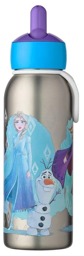 Ezüstszínű rozsdamentes acél gyerek ivópalack 350 ml Frozen 2 – Mepal