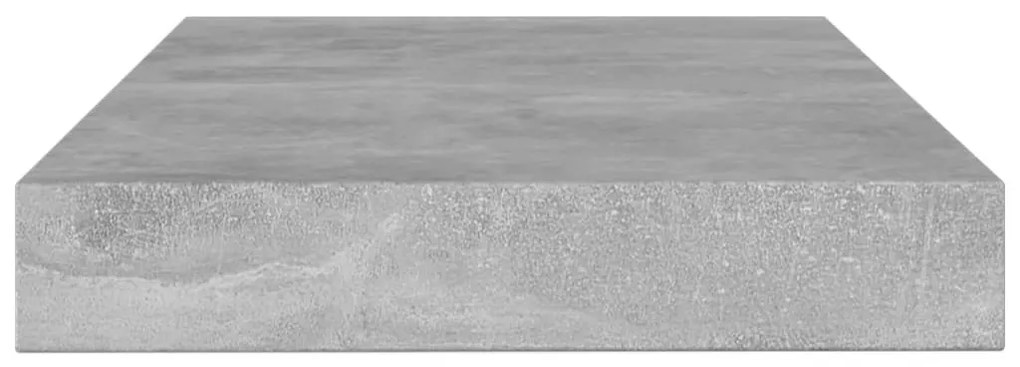 4 db betonszürke szerelt fa könyvespolc 100 x 10 x 1,5 cm